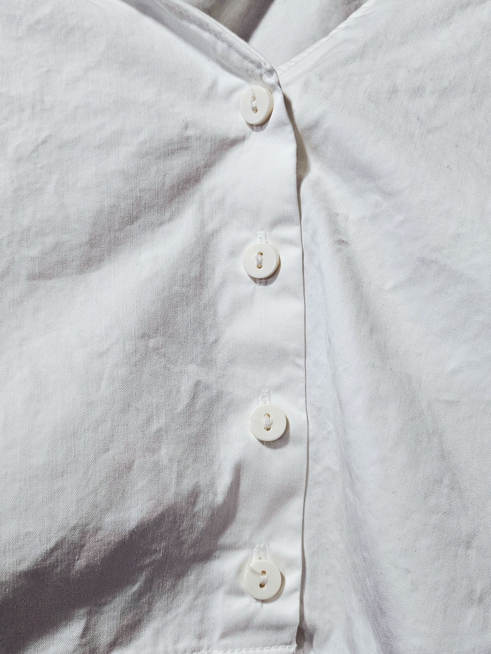 Zara Trafaluc Collection V-Neck Cropped Balloon Sleeve Top - Picture 3 of 5